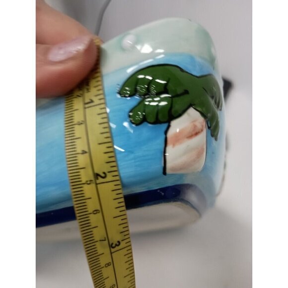 VTG Ceramic Hand Painted Milson & Louis Divided Chip & Dip Serving Platter Bowl - Picture 12 of 12